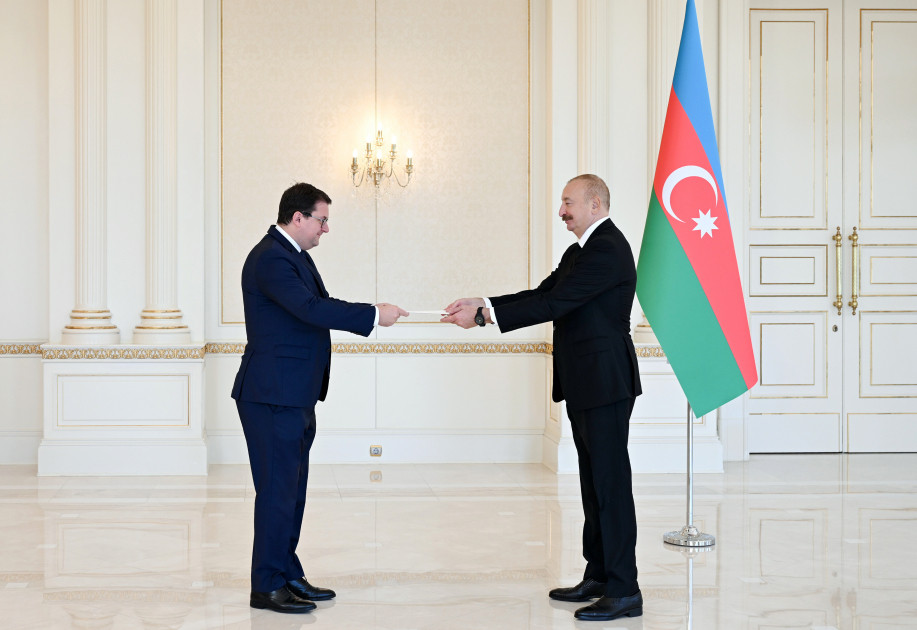 İlham Əliyev Avstriyanın Azərbaycanda yeni səfirini qəbul edib<font color=red> - FOTOLAR</font>