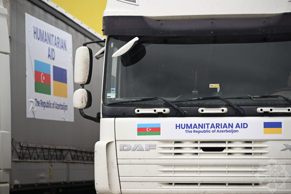 Azərbaycandan Ukraynaya növbəti humanitar yardım göndərilib<font color=red> - FOTOLAR</font>