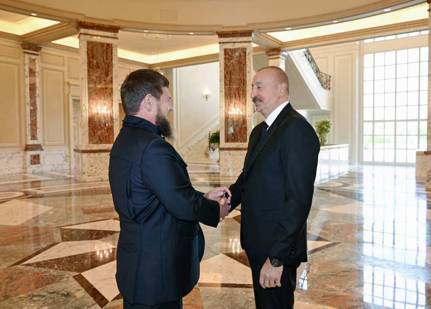Prezident İlham Əliyev Rusiyanın Çeçenistan Respublikasının başçısını qəbul edib<font color=red> - FOTOLAR</font>