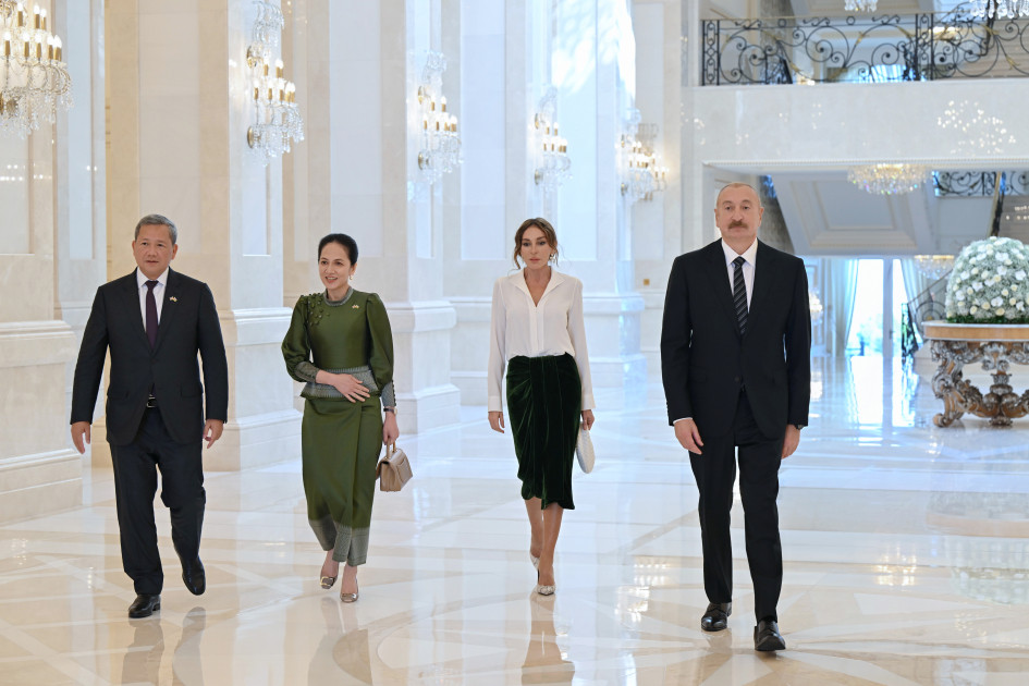 Prezident İlham Əliyevin adından Kamboca Baş nazirinin şərəfinə rəsmi nahar verilib<font color=red> - FOTOLAR</font>