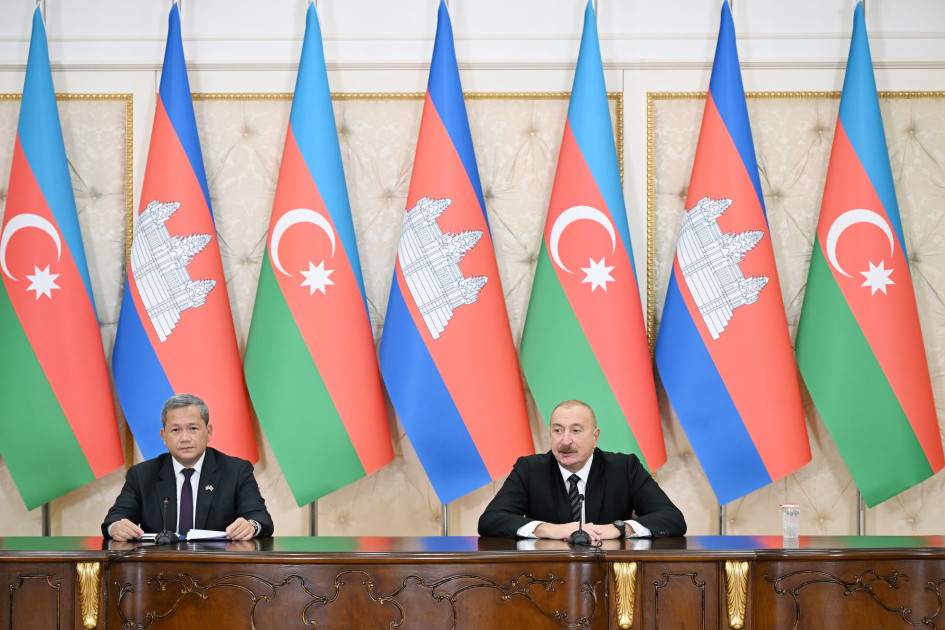 Prezident İlham Əliyev və Kambocanın Baş naziri mətbuata bəyanatlarla çıxış ediblər <font color='red'> - YENİLƏNİB</font><font color=red> - FOTOLAR</font>