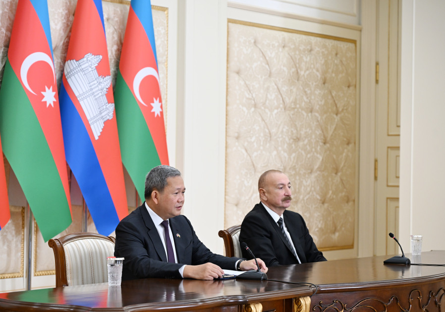 Prezident İlham Əliyev və Kambocanın Baş naziri mətbuata bəyanatlarla çıxış ediblər <font color='red'> - YENİLƏNİB</font><font color=red> - FOTOLAR</font>