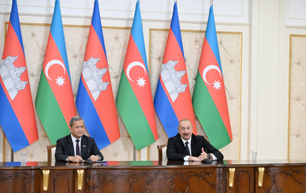 Prezident İlham Əliyev və Kambocanın Baş naziri mətbuata bəyanatlarla çıxış ediblər <font color='red'> - YENİLƏNİB</font><font color=red> - FOTOLAR</font>
