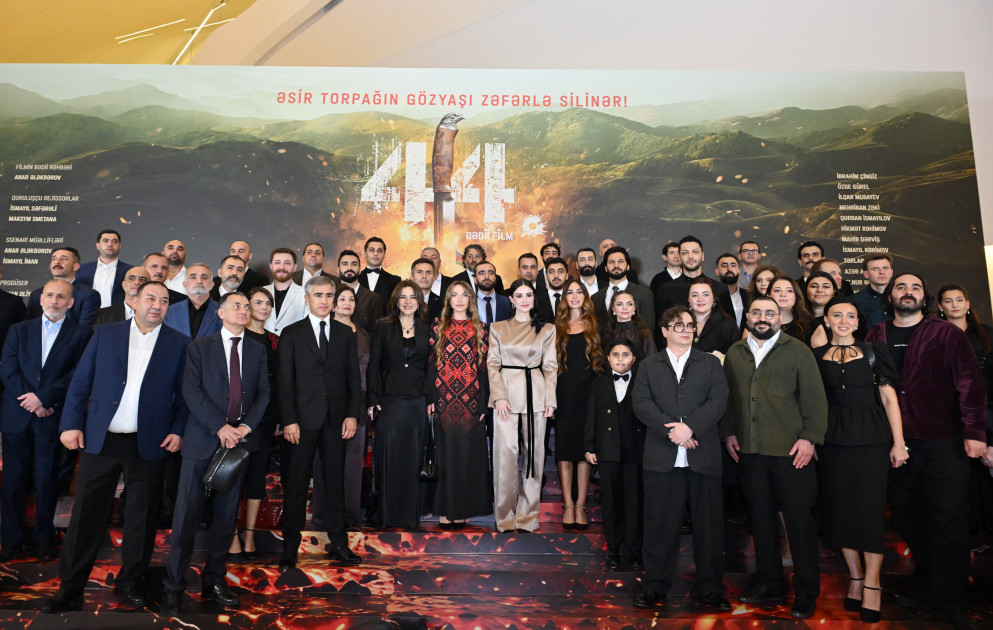 Azərbaycanın nəhəng kinematoqrafiya layihələrindən birinin – “44” bədii filminin premyerası olub<font color=red> - FOTOLAR</font>