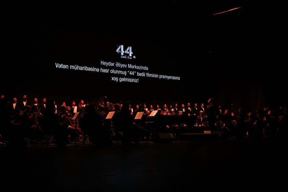 Azərbaycanın nəhəng kinematoqrafiya layihələrindən birinin – “44” bədii filminin premyerası olub<font color=red> - FOTOLAR</font>