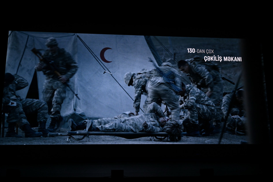 Azərbaycanın nəhəng kinematoqrafiya layihələrindən birinin – “44” bədii filminin premyerası olub<font color=red> - FOTOLAR</font>