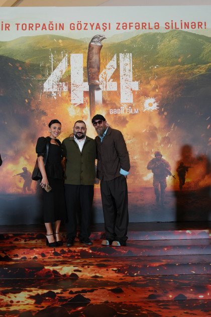 Azərbaycanın nəhəng kinematoqrafiya layihələrindən birinin – “44” bədii filminin premyerası olub<font color=red> - FOTOLAR</font>