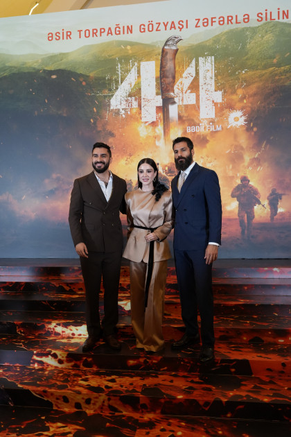 Azərbaycanın nəhəng kinematoqrafiya layihələrindən birinin – “44” bədii filminin premyerası olub<font color=red> - FOTOLAR</font>