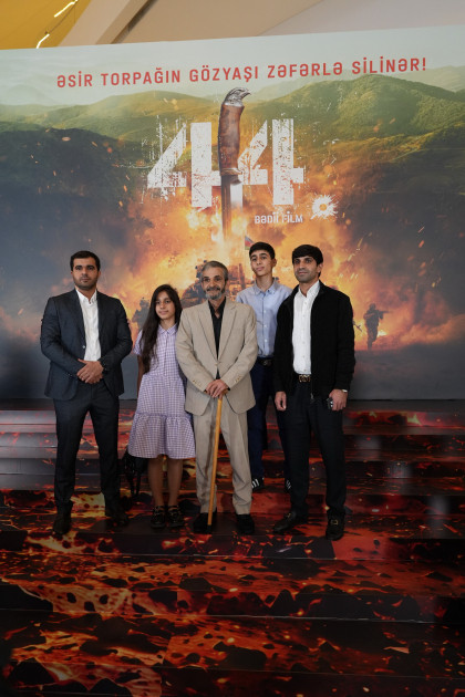 Azərbaycanın nəhəng kinematoqrafiya layihələrindən birinin – “44” bədii filminin premyerası olub<font color=red> - FOTOLAR</font>