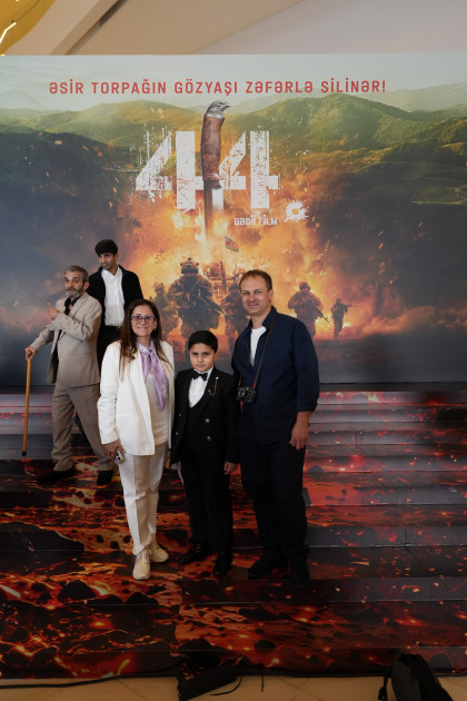 Azərbaycanın nəhəng kinematoqrafiya layihələrindən birinin – “44” bədii filminin premyerası olub<font color=red> - FOTOLAR</font>