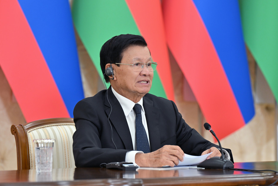 Azərbaycan və Laos prezidentləri mətbuata bəyanatlarla çıxış ediblər<font color='red'> - YENİLƏNİB</font><font color=red> - FOTOLAR</font>