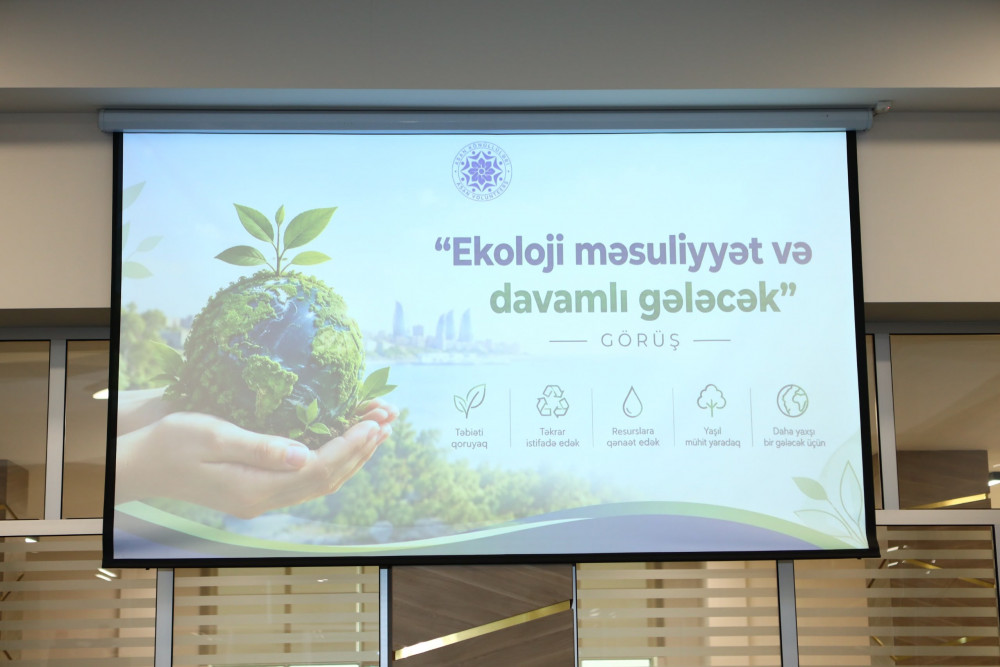 "ASAN xidmət" mərkəzində “Ekoloji məsuliyyət və davamlı gələcək” mövzusunda maarifləndirici görüş keçirilib<font color=red> - FOTOLAR</font>