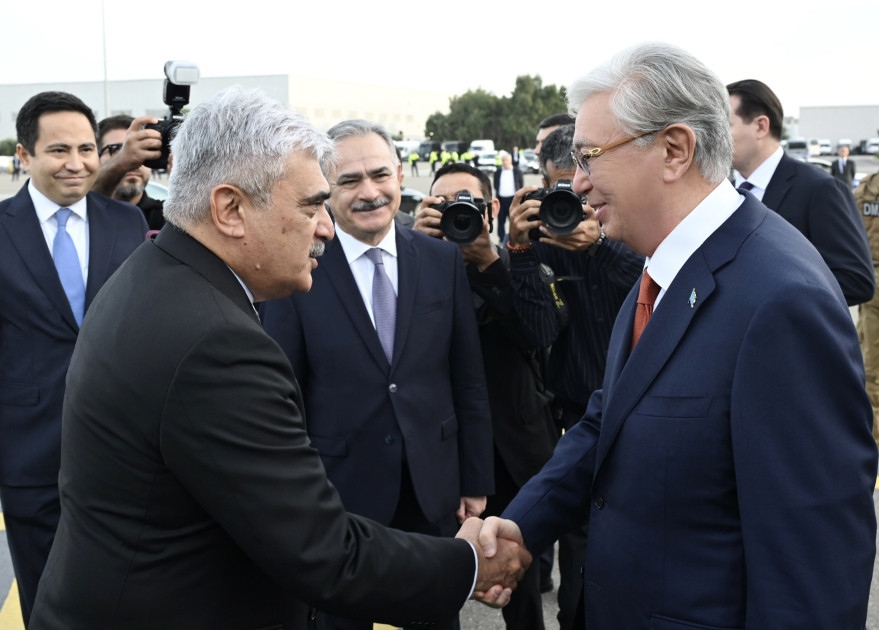 Qazaxıstan Prezidentinin Azərbaycana səfəri başlayıb<font color=red> - FOTOLAR</font>
