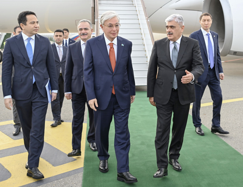 Qazaxıstan Prezidentinin Azərbaycana səfəri başlayıb<font color=red> - FOTOLAR</font>
