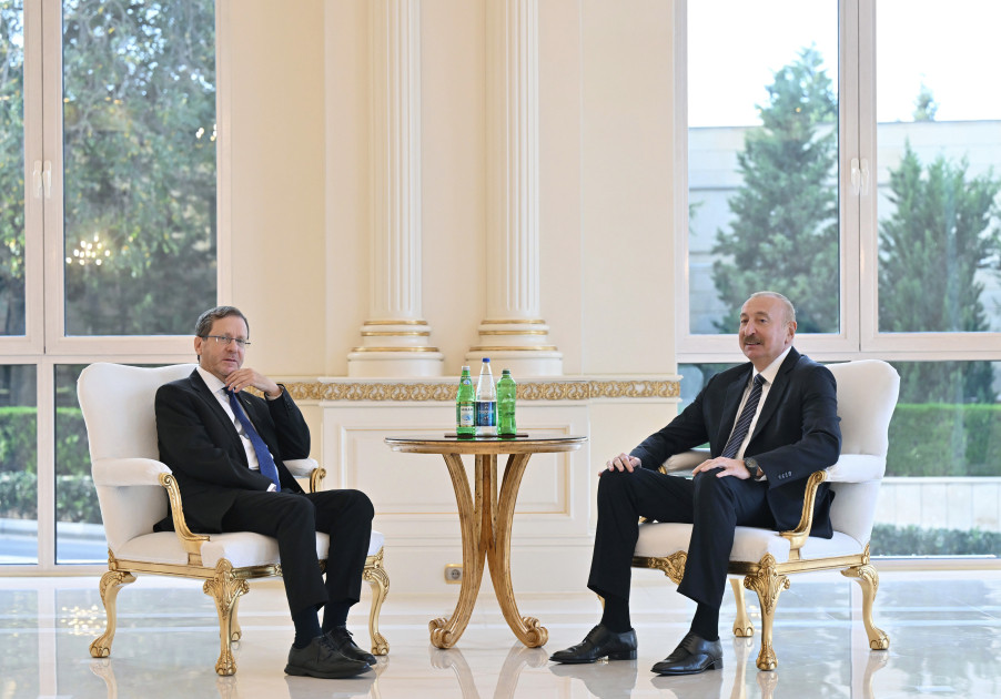 Prezident İlham Əliyevin İsrail Prezidenti ilə görüşü olub<font color=red> - FOTOLAR</font>