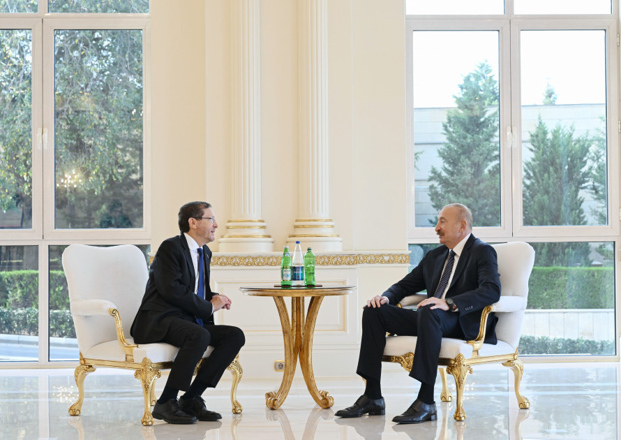 Prezident İlham Əliyevin İsrail Prezidenti ilə görüşü olub<font color=red> - FOTOLAR</font>