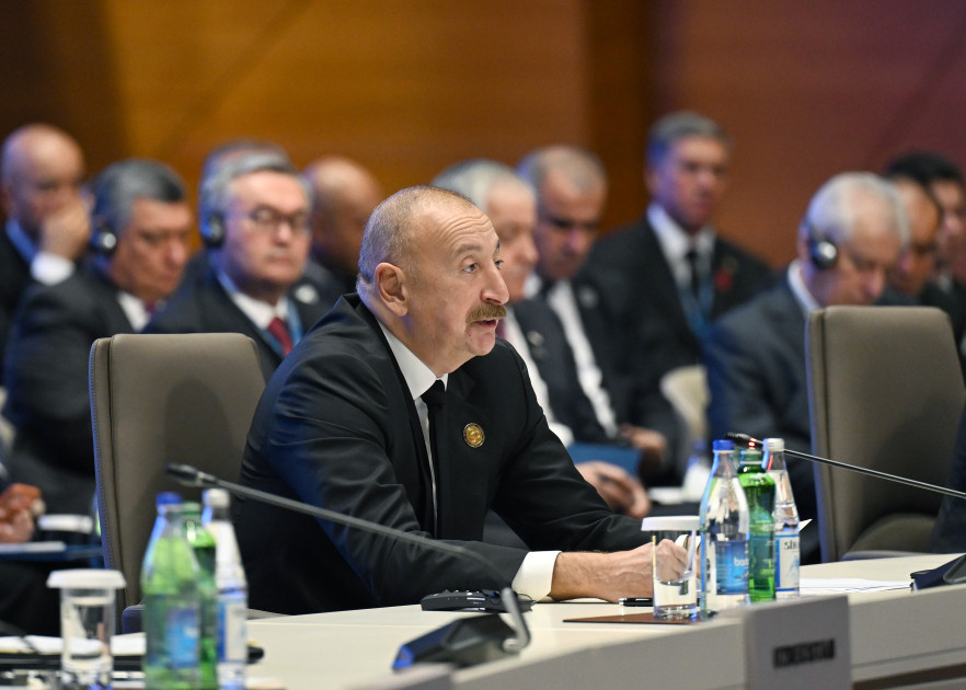 Bakıda AQEM-in 7-ci Zirvə Görüşü keçirilir Prezident İlham Əliyev tədbirdə çıxış edib<font color='red'> - YENİLƏNİB</font><font color=red> - FOTOLAR</font>