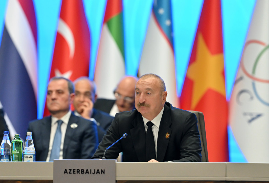 Bakıda AQEM-in 7-ci Zirvə Görüşü keçirilir Prezident İlham Əliyev tədbirdə çıxış edib<font color='red'> - YENİLƏNİB</font><font color=red> - FOTOLAR</font>