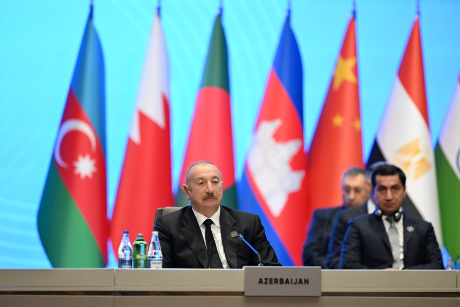 Bakıda AQEM-in 7-ci Zirvə Görüşü keçirilir Prezident İlham Əliyev tədbirdə çıxış edib<font color='red'> - YENİLƏNİB</font><font color=red> - FOTOLAR</font>