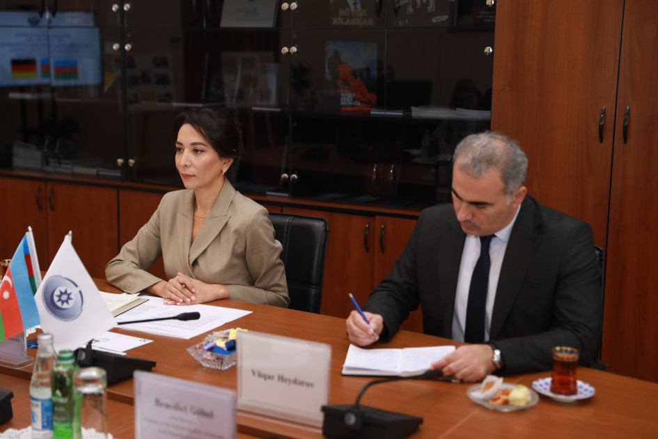 Səbinə Əliyeva Almaniya səfirinə Ombudsman Aparatının fəaliyyəti barədə məlumat verib <font color=red> - FOTOLAR</font>