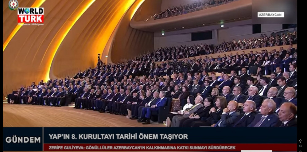Türkiyənin “World Türk” kanalı YAP-ın VIII Qurultayının tarixi əhəmiyyətindən bəhs edib<font color=red> - FOTOLAR</font>
