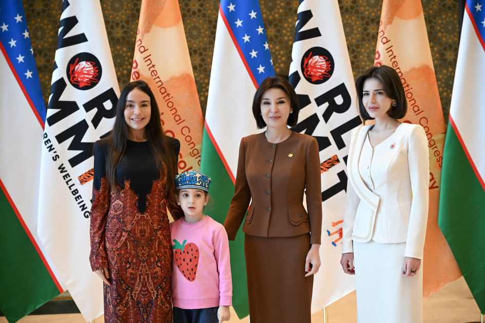 Leyla Əliyeva Səmərqənddə Uşaqların rifahına investisiya mövzusunda Ümumdünya Sammitinin açılış mərasimində iştirak edib <font color=red> - FOTOLAR</font>