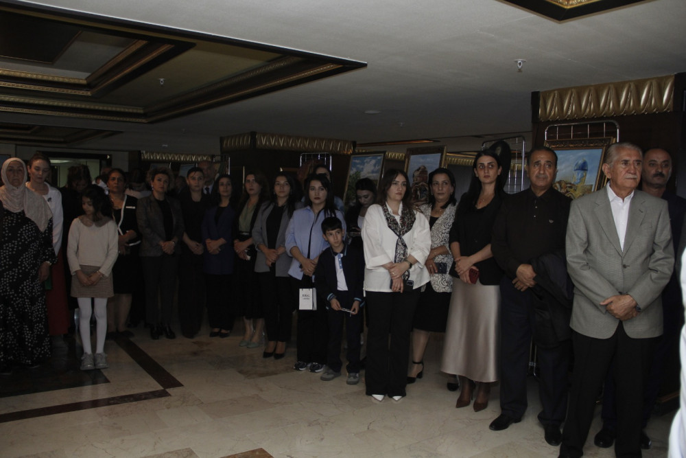 Rəssam Nizami Məmmədovun 60 illik yaradıcılığına həsr olunmuş sərgi açılıb<font color=red> - FOTOLAR</font>