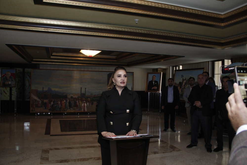 Rəssam Nizami Məmmədovun 60 illik yaradıcılığına həsr olunmuş sərgi açılıb<font color=red> - FOTOLAR</font>