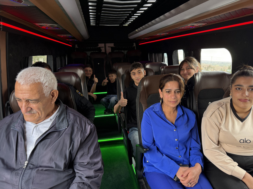 İşğaldan azad olunmuş ərazilərə növbəti köç yola salınıb<font color=red> - FOTOLAR</font>
