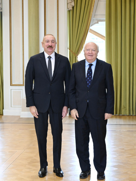Azərbaycan Prezidenti İlham Əliyev BMT-nin Sivilizasiyalar Alyansının ali nümayəndəsini qəbul edib <font color=red> - FOTOLAR</font>