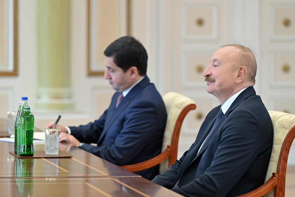 Azərbaycan Prezidenti İlham Əliyev BMT-nin Sivilizasiyalar Alyansının ali nümayəndəsini qəbul edib <font color=red> - FOTOLAR</font>