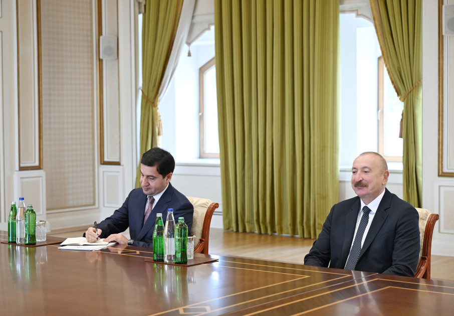 Azərbaycan Prezidenti İlham Əliyev BMT-nin Sivilizasiyalar Alyansının ali nümayəndəsini qəbul edib <font color=red> - FOTOLAR</font>