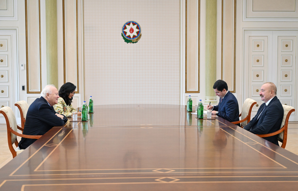 Azərbaycan Prezidenti İlham Əliyev BMT-nin Sivilizasiyalar Alyansının ali nümayəndəsini qəbul edib <font color=red> - FOTOLAR</font>