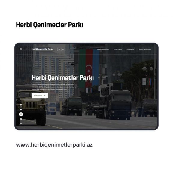 Hərbi Qənimətlər Parkının veb saytı istifadəyə verilib