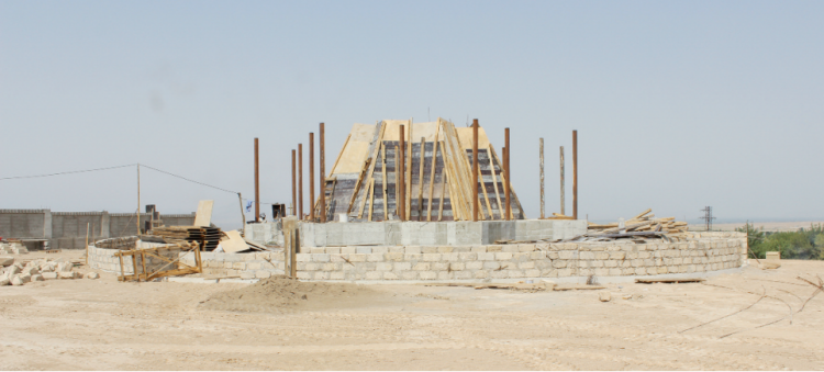 Kəngərli rayonunda bayraq meydanı inşa olunur