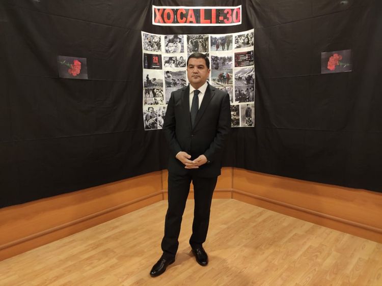 Naxçıvanın Bakıdakı daimi nümayəndəliyində Xocalı soyqırımının 30-cu ildönümünə həsr olunmuş anım tədbiri keçirilib<font color=red> - FOTOLAR</font>