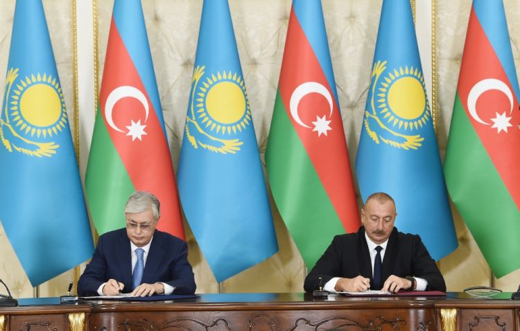 Azərbaycan-Qazaxıstan sənədləri imzalanıb<font color='red'> - YENİLƏNİB</font><font color=red> - FOTOLAR</font>