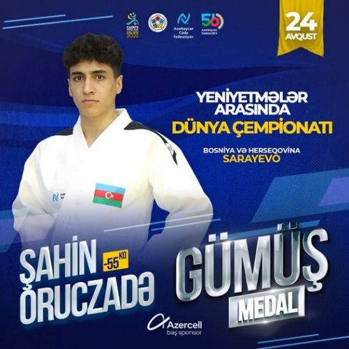 Cüdoçumuz dünya çempionatında gümüş medal qazanıb