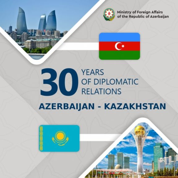XİN: Azərbaycan Qazaxıstan ilə strateji əlaqələrin daha da möhkəmlənəcəyinə ümid edir