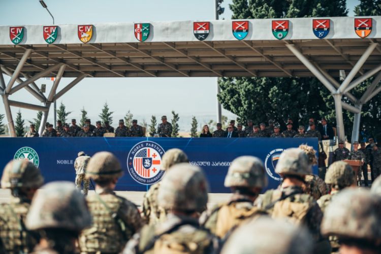 Azərbaycan hərbçiləri Gürcüstanda keçirilən “Noble Partner 2022” çoxmillətli hərbi təlimlərdə iştirak edirlər
