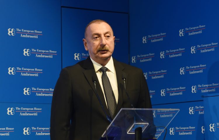 Prezident İlham Əliyev: Azərbaycan ilə İtaliya arasında aktiv siyasi dialoq mövcuddur