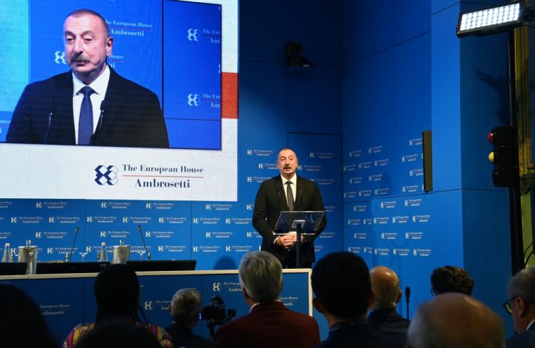 Prezident İlham Əliyev: Bu il biz İtaliya bazarına 10 milyard kubmetrə yaxın qaz ixrac etməyi planlaşdırırıq