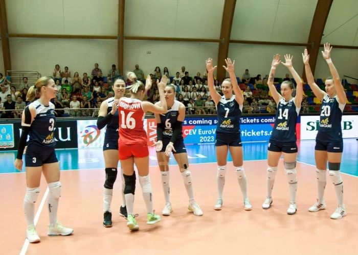 Voleybolçularımız Avropa çempionatının təsnifat mərhələsində növbəti oyununu keçiriblər