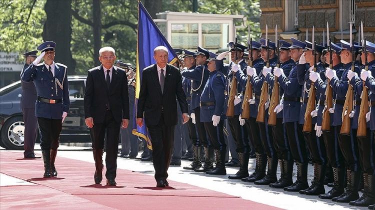 Türkiyə Prezidenti Rəcəb Tayyib Ərdoğan Bosniya və Herseqovinada səfərdədir<font color=red> - FOTOLAR</font>
