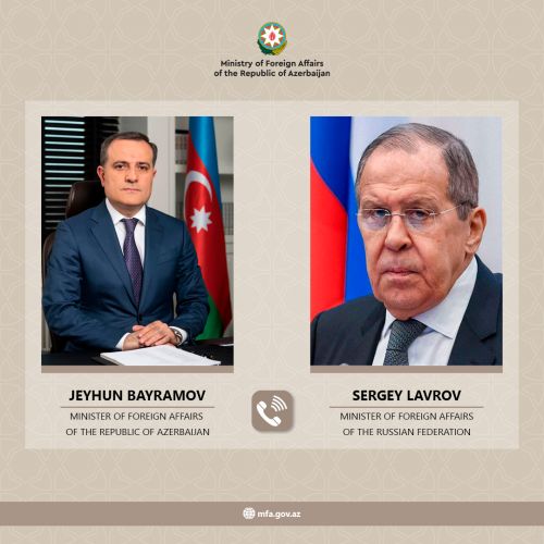 Azərbaycan və Rusiyanın xarici işlər nazirləri bölgədə baş vermiş toqquşmaları və gərginliyi müzakirə ediblər