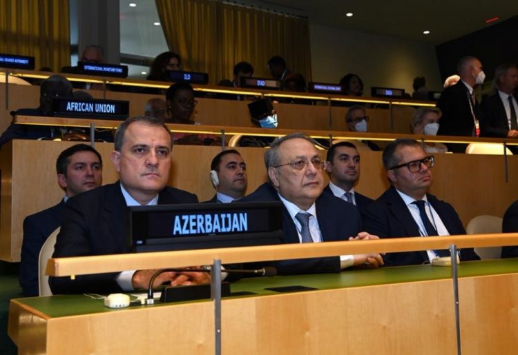 Azərbaycanın xarici işlər naziri BMT Baş Assambleyasının 77-ci sessiyasının açılışı mərasimində iştirak edir