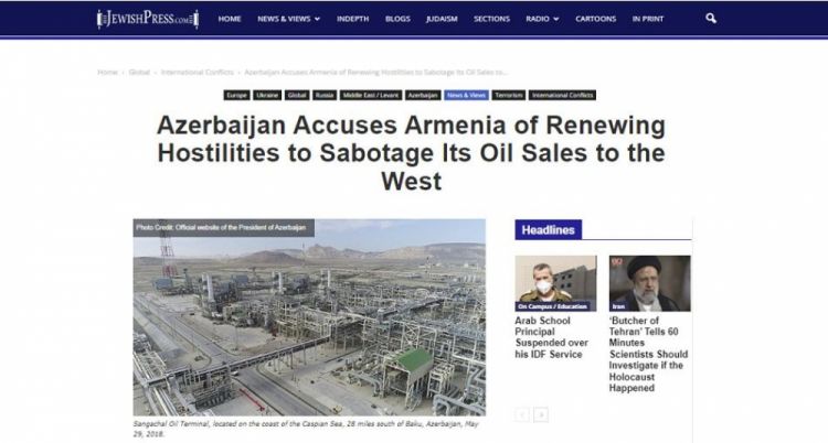 ABŞ mətbuatında Ermənistanın son hərbi təxribatından bəhs edilib