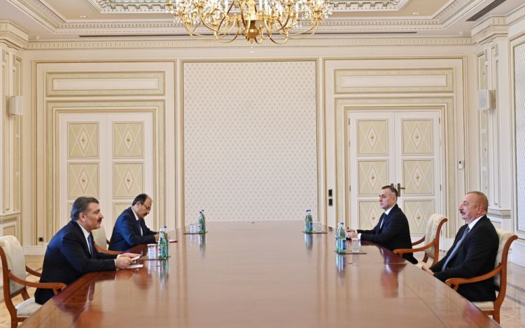 Prezident İlham Əliyev Türkiyənin səhiyyə nazirini qəbul edib<font color='red'> - YENİLƏNİB</font>