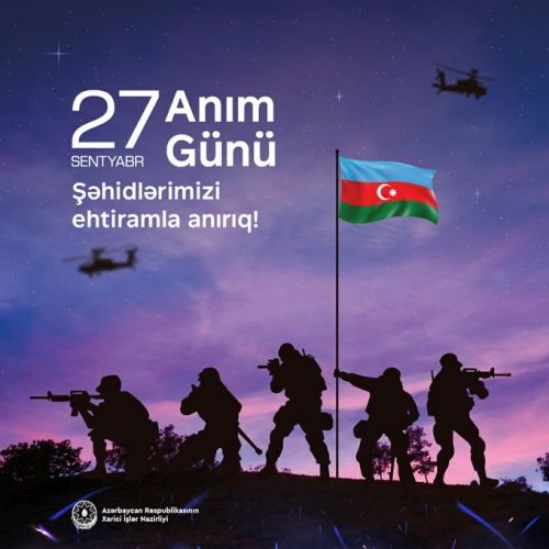 Azərbaycan XİN Anım Günü ilə bağlı paylaşım edib