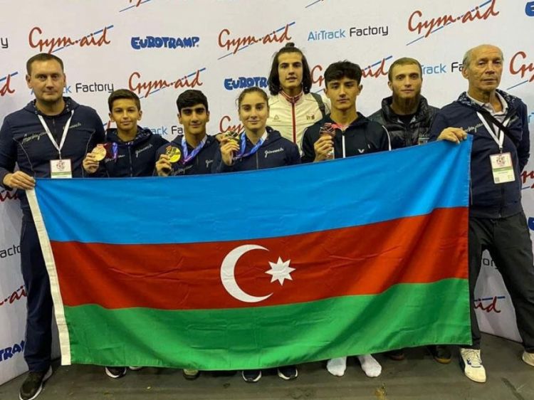 Azərbaycan gimnastları açıq Böyük Britaniya çempionatında uğurla çıxış ediblər